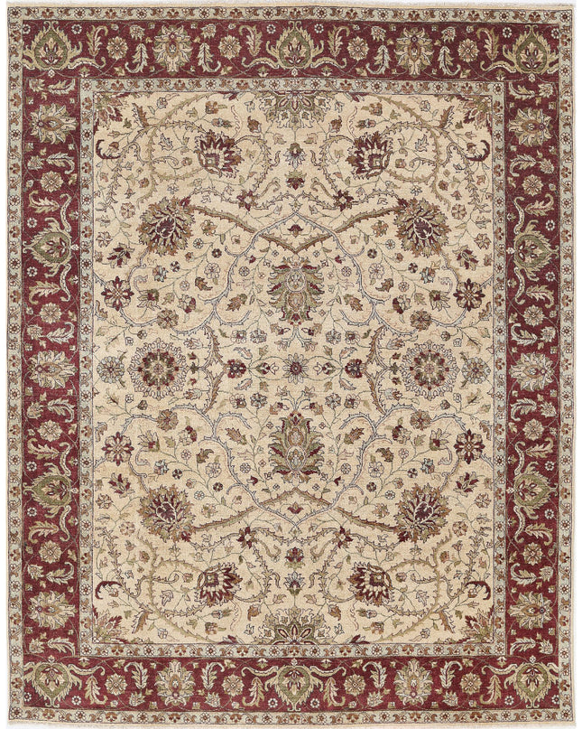 Ziegler 8' 1" X 10' 3" Hand Knotted Wool Rug 8' 1" X 10' 3" (246 X 312) / Ivory / Wool