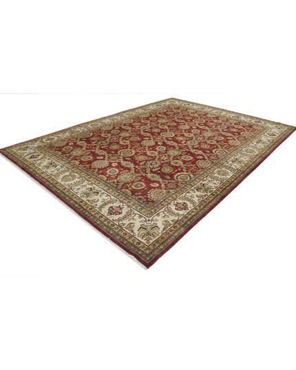 Ziegler 9' 0" X 11' 11" Hand Knotted Wool Rug 9' 0" X 11' 11" (274 X 363) / Burgundy / Wool