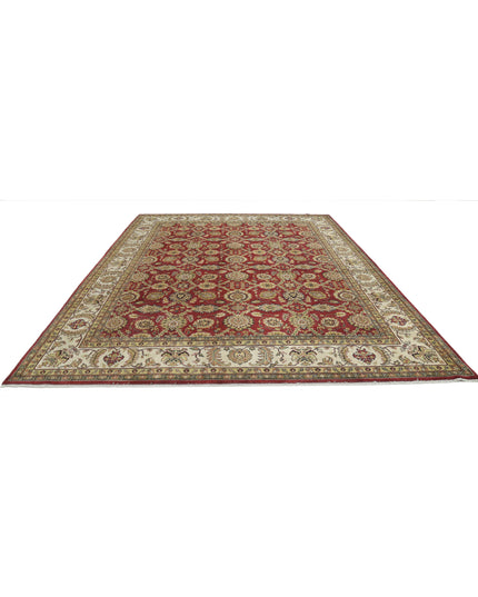 Ziegler 9' 0" X 11' 11" Hand Knotted Wool Rug 9' 0" X 11' 11" (274 X 363) / Burgundy / Wool