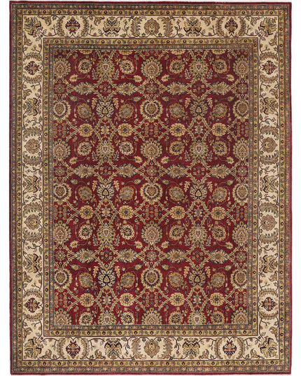 Ziegler 9' 0" X 11' 11" Hand Knotted Wool Rug 9' 0" X 11' 11" (274 X 363) / Burgundy / Wool