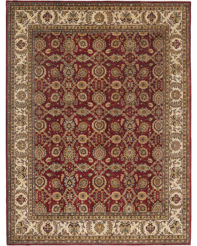 Ziegler 9' 0" X 11' 11" Hand Knotted Wool Rug 9' 0" X 11' 11" (274 X 363) / Burgundy / Wool