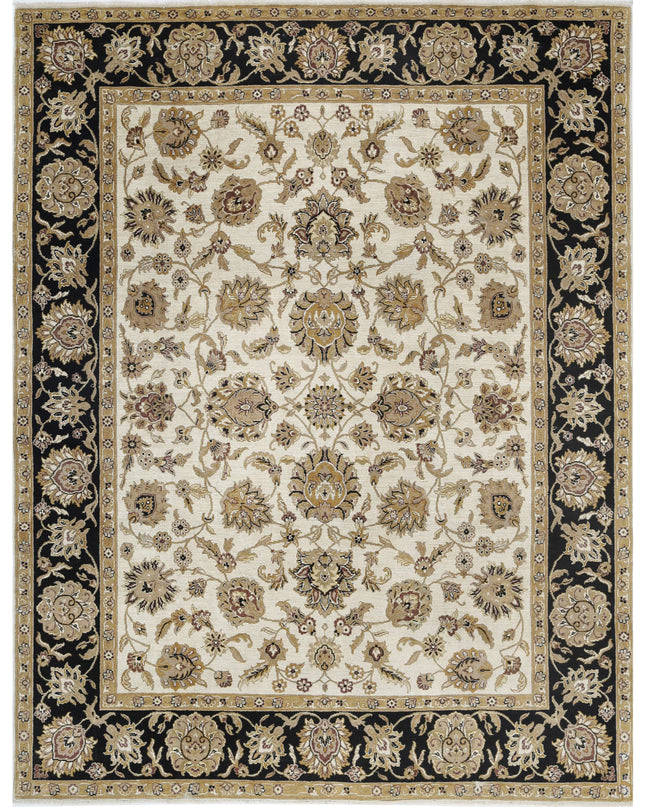 Ziegler 7' 11" X 10' 4" Hand Knotted Wool Rug 7' 11" X 10' 4" (241 X 315) / Ivory / Wool