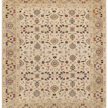 Ziegler 7' 11" X 9' 7" Hand Knotted Wool Rug 7' 11" X 9' 7" (241 X 292) / Ivory / Wool
