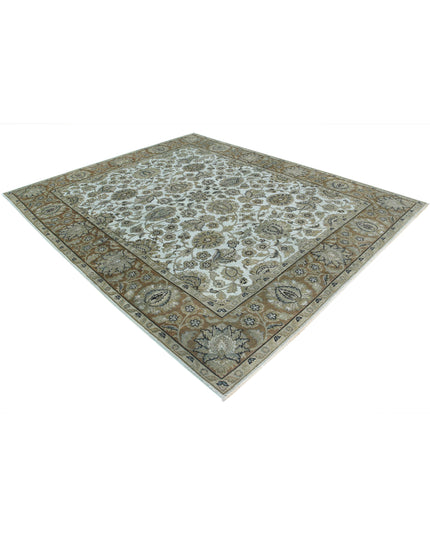 Ziegler 7' 10" X 9' 6" Hand Knotted Wool Rug 7' 10" X 9' 6" (239 X 290) / Blue / Wool