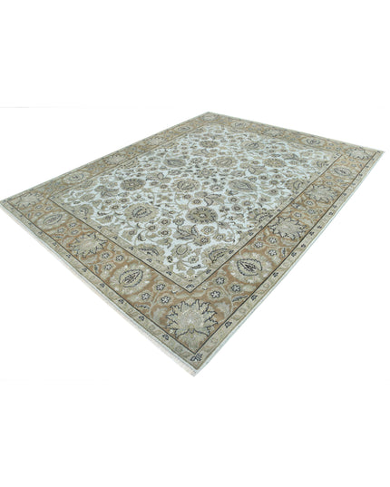 Ziegler 7' 10" X 9' 6" Hand Knotted Wool Rug 7' 10" X 9' 6" (239 X 290) / Blue / Wool