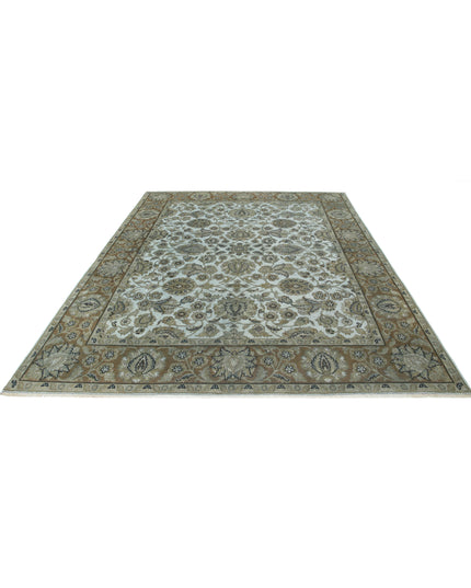 Ziegler 7' 10" X 9' 6" Hand Knotted Wool Rug 7' 10" X 9' 6" (239 X 290) / Blue / Wool