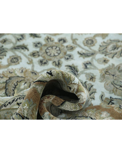 Ziegler 7' 10" X 9' 6" Hand Knotted Wool Rug 7' 10" X 9' 6" (239 X 290) / Blue / Wool