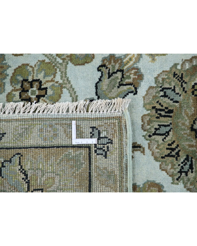 Ziegler 7' 10" X 9' 6" Hand Knotted Wool Rug 7' 10" X 9' 6" (239 X 290) / Blue / Wool