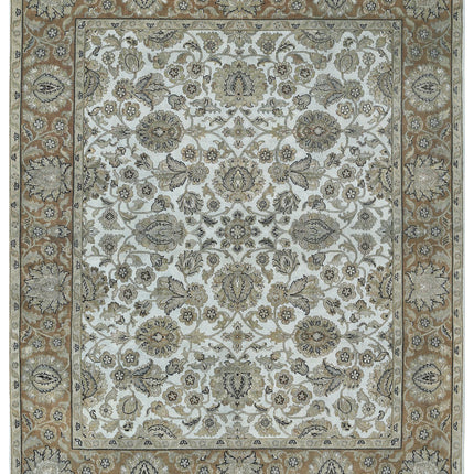 Ziegler 7' 10" X 9' 6" Hand Knotted Wool Rug 7' 10" X 9' 6" (239 X 290) / Blue / Wool