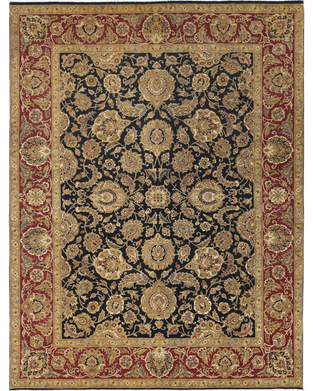 Ziegler 9' 0" X 12' 0" Hand Knotted Wool Rug 9' 0" X 12' 0" (274 X 366) / Black / Wool