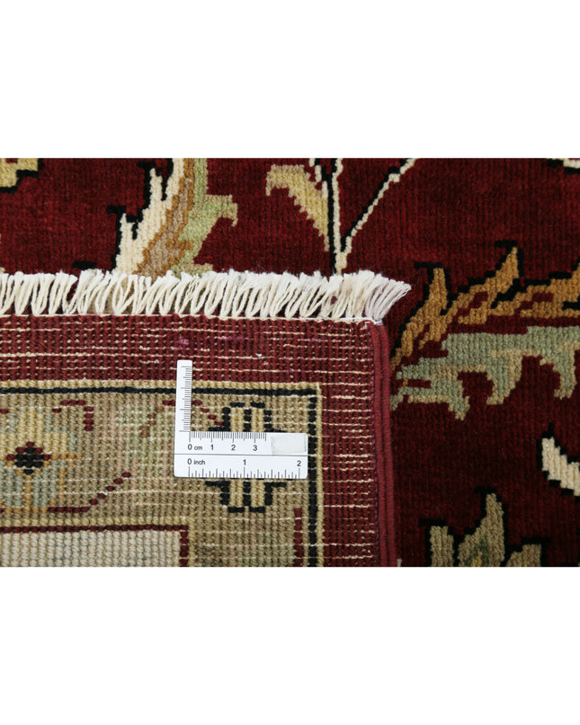 Ziegler 8' 6" X 11' 11" Hand Knotted Wool Rug 8' 6" X 11' 11" (259 X 363) / Red / Wool