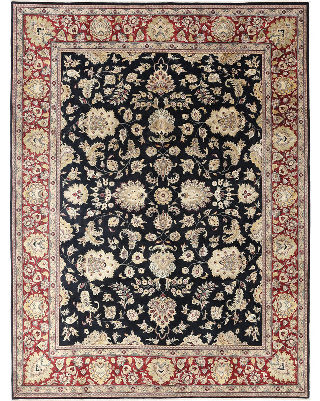 Ziegler 9' 0" X 11' 11" Hand Knotted Wool Rug 9' 0" X 11' 11" (274 X 363) / Black / Wool