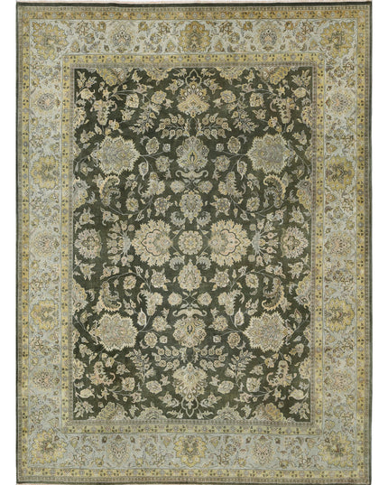 Ziegler 9' 0" X 11' 10" Hand Knotted Wool Rug 9' 0" X 11' 10" (274 X 361) / Green / Wool