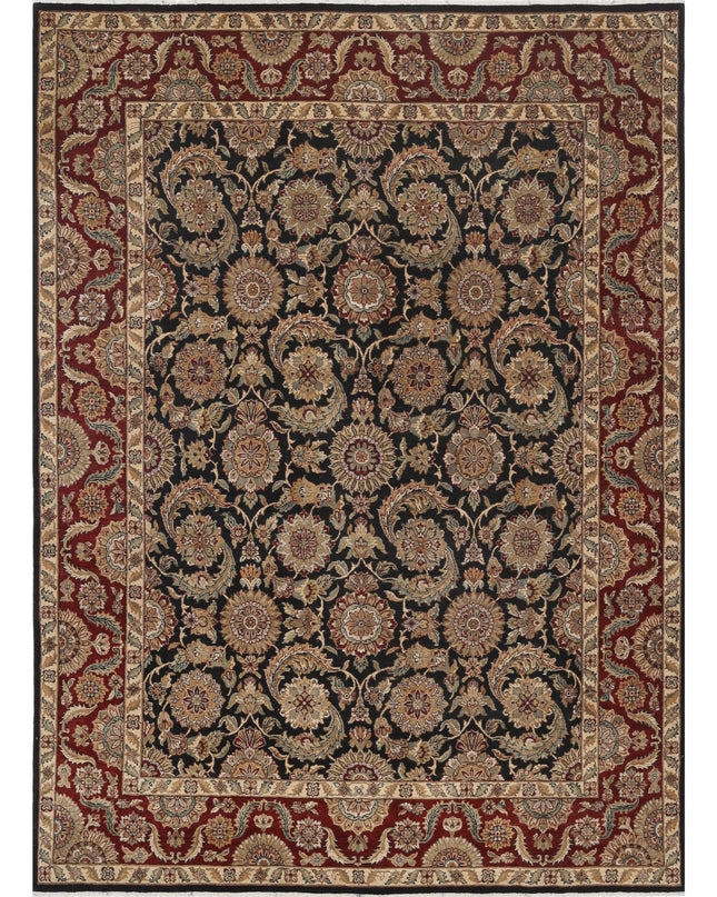 Ziegler 8' 8" X 12' 0" Hand Knotted Wool Rug 8' 8" X 12' 0" (264 X 366) / Black / Wool