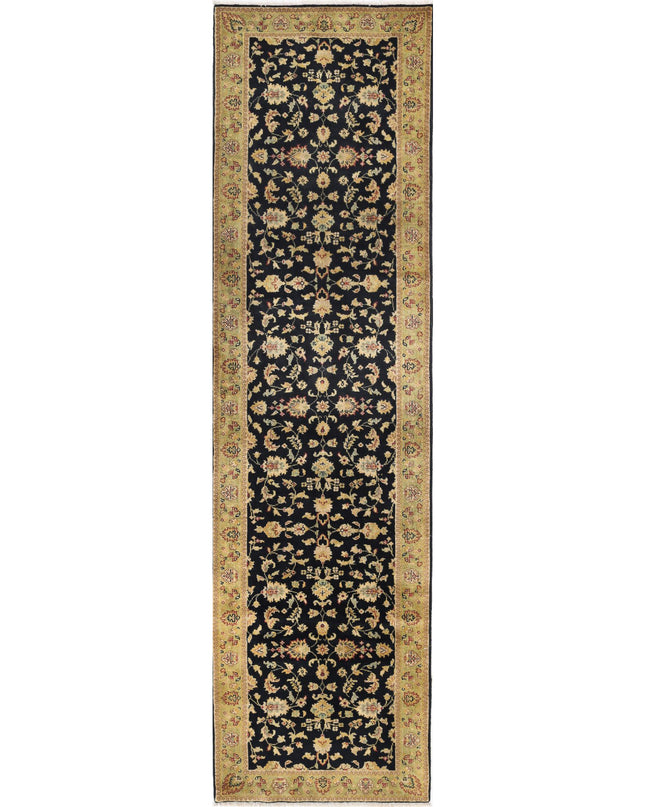 Ziegler 2' 8" X 9' 11" Hand Knotted Wool Rug 2' 8" X 9' 11" (81 X 302) / Black / Wool