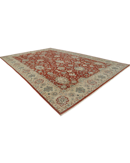 Ziegler 11' 9" X 18' 0" Hand Knotted Wool Rug 11' 9" X 18' 0" (358 X 549) / Rust / Wool