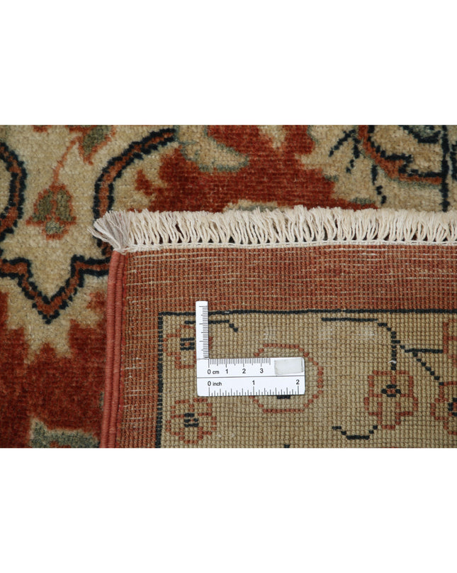 Ziegler 11' 9" X 18' 0" Hand Knotted Wool Rug 11' 9" X 18' 0" (358 X 549) / Rust / Wool