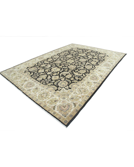 Ziegler 8' 9" X 12' 2" Hand Knotted Wool Rug 8' 9" X 12' 2" (267 X 371) / Black / Wool