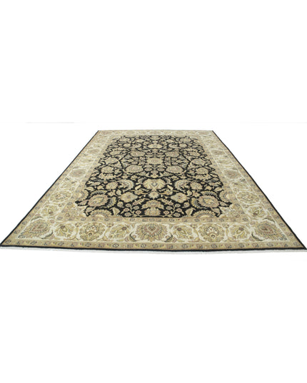 Ziegler 8' 9" X 12' 2" Hand Knotted Wool Rug 8' 9" X 12' 2" (267 X 371) / Black / Wool