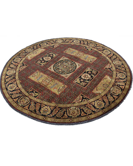Ziegler 5' 10" X 5' 10" Hand Knotted Wool Rug 5' 10" X 5' 10" (178 X 178) / Black / Wool