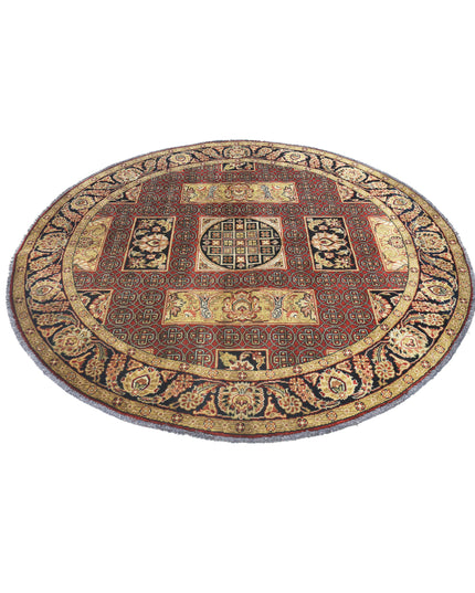 Ziegler 5' 10" X 5' 10" Hand Knotted Wool Rug 5' 10" X 5' 10" (178 X 178) / Black / Wool