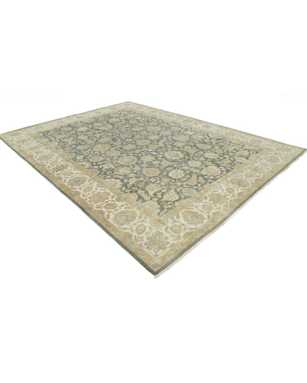 Ziegler 8' 8" X 11' 5" Hand Knotted Wool Rug 8' 8" X 11' 5" (264 X 348) / Green / Wool