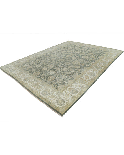 Ziegler 8' 8" X 11' 5" Hand Knotted Wool Rug 8' 8" X 11' 5" (264 X 348) / Green / Wool
