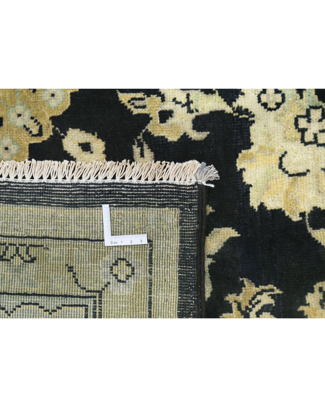 Ziegler 9' 0" X 11' 9" Hand Knotted Wool Rug 9' 0" X 11' 9" (274 X 358) / Black / Wool