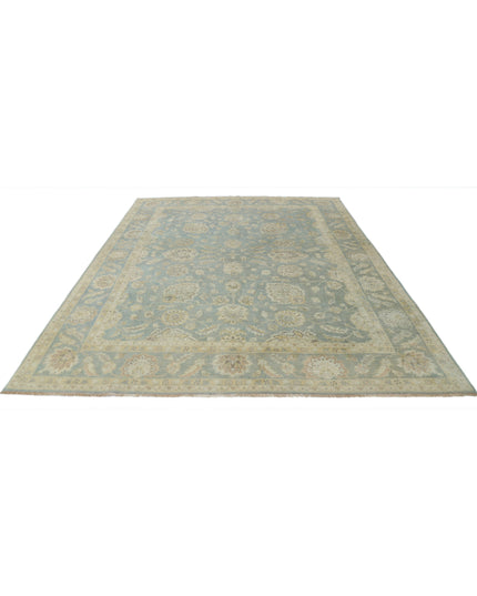 Ziegler 7' 11" X 9' 10" Hand Knotted Wool Rug 7' 11" X 9' 10" (241 X 300) / Ivory / Wool