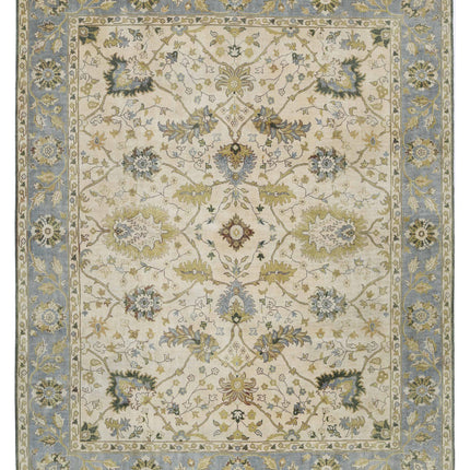 Ziegler 7' 8" X 9' 8" Hand Knotted Wool Rug 7' 8" X 9' 8" (234 X 295) / Ivory / Wool
