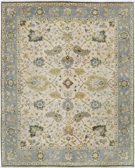 Ziegler 7' 8" X 9' 8" Hand Knotted Wool Rug 7' 8" X 9' 8" (234 X 295) / Ivory / Wool