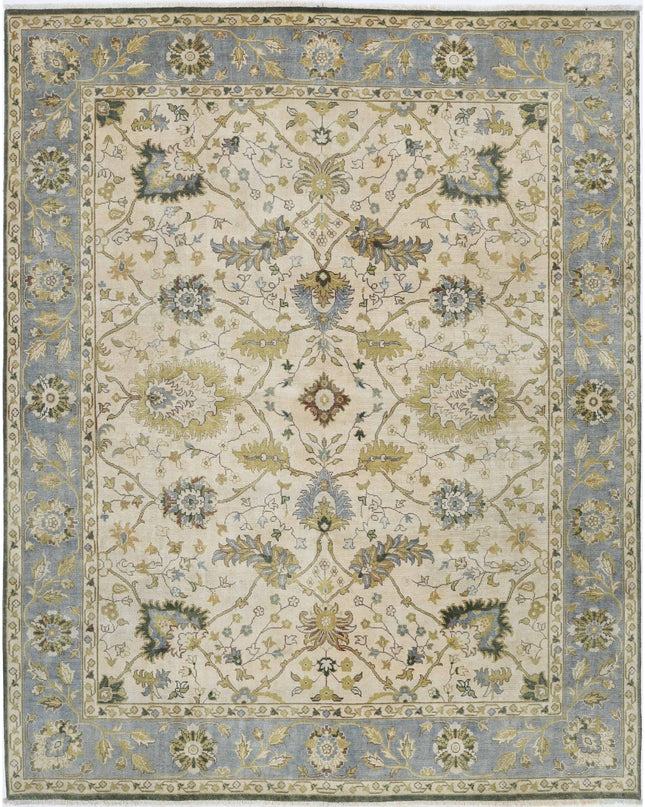Ziegler 7' 8" X 9' 8" Hand Knotted Wool Rug 7' 8" X 9' 8" (234 X 295) / Ivory / Wool