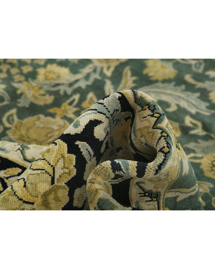 Ziegler 7' 10" X 10' 0" Hand Knotted Wool Rug 7' 10" X 10' 0" (239 X 305) / Green / Wool