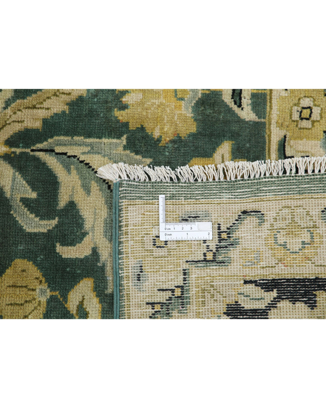 Ziegler 7' 10" X 10' 0" Hand Knotted Wool Rug 7' 10" X 10' 0" (239 X 305) / Green / Wool