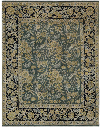 Ziegler 7' 10" X 10' 0" Hand Knotted Wool Rug 7' 10" X 10' 0" (239 X 305) / Green / Wool