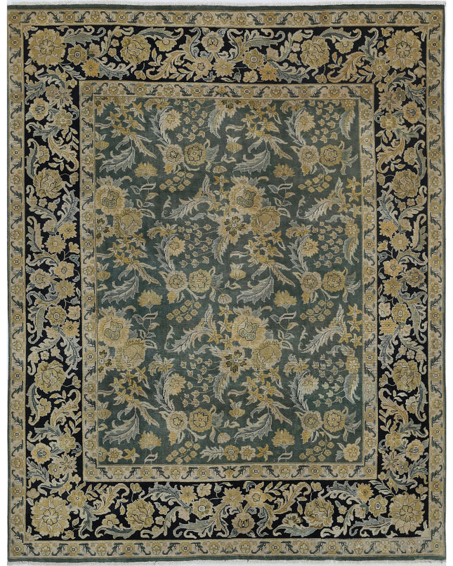 Ziegler 7' 10" X 10' 0" Hand Knotted Wool Rug 7' 10" X 10' 0" (239 X 305) / Green / Wool