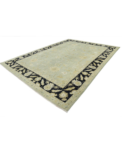 Ziegler 9' 10" X 13' 7" Hand Knotted Wool Rug 9' 10" X 13' 7" (300 X 414) / Green / Wool