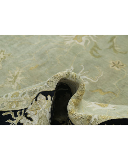 Ziegler 9' 10" X 13' 7" Hand Knotted Wool Rug 9' 10" X 13' 7" (300 X 414) / Green / Wool