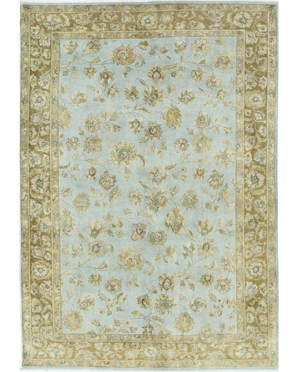 Ziegler 5' 10" X 8' 6" Hand Knotted Wool Rug 5' 10" X 8' 6" (178 X 259) / Blue / Wool