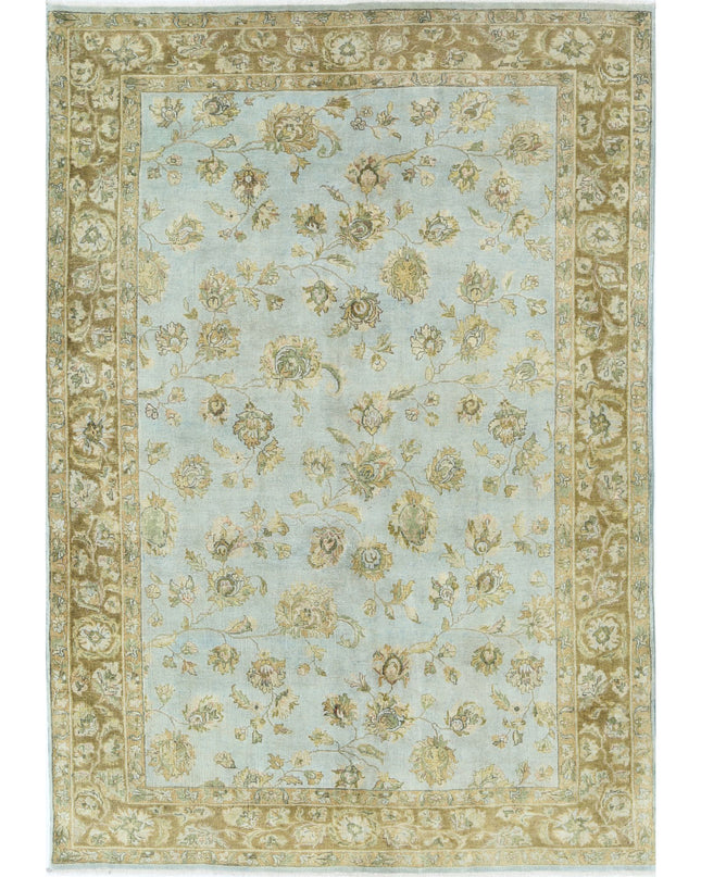 Ziegler 5' 10" X 8' 6" Hand Knotted Wool Rug 5' 10" X 8' 6" (178 X 259) / Blue / Wool