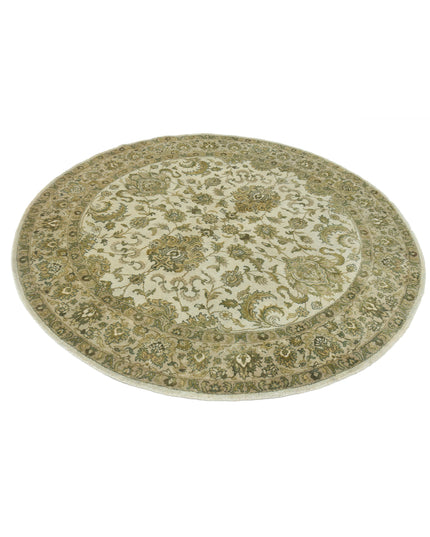 Ziegler 5' 10" X 5' 11" Hand Knotted Wool Rug 5' 10" X 5' 11" (178 X 180) / Ivory / Wool