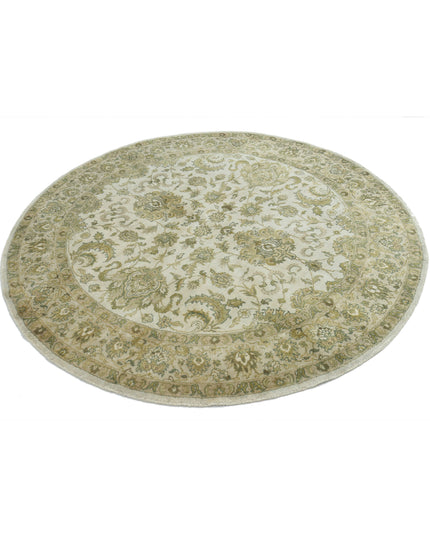 Ziegler 5' 10" X 5' 11" Hand Knotted Wool Rug 5' 10" X 5' 11" (178 X 180) / Ivory / Wool