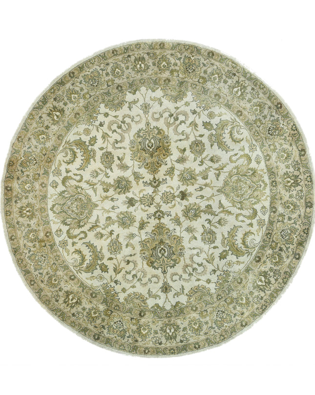 Ziegler 5' 10" X 5' 11" Hand Knotted Wool Rug 5' 10" X 5' 11" (178 X 180) / Ivory / Wool