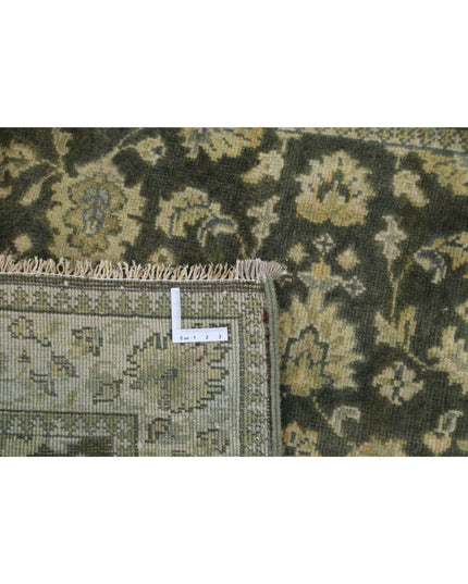 Ziegler 2' 6" X 7' 9" Hand Knotted Wool Rug 2' 6" X 7' 9" (76 X 236) / Green / Wool