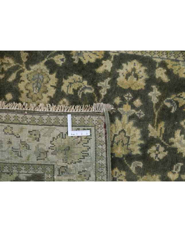 Ziegler 2' 6" X 7' 9" Hand Knotted Wool Rug 2' 6" X 7' 9" (76 X 236) / Green / Wool
