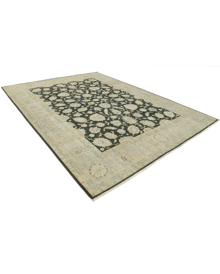 Ziegler 8' 11" X 11' 8" Hand Knotted Wool Rug 8' 11" X 11' 8" (272 X 356) / Green / Wool