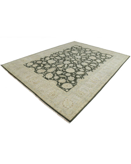 Ziegler 8' 11" X 11' 8" Hand Knotted Wool Rug 8' 11" X 11' 8" (272 X 356) / Green / Wool
