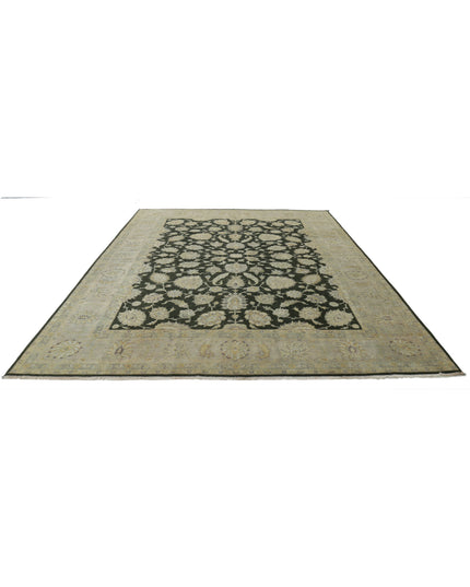 Ziegler 8' 11" X 11' 8" Hand Knotted Wool Rug 8' 11" X 11' 8" (272 X 356) / Green / Wool