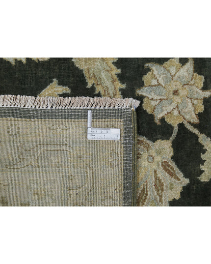 Ziegler 8' 11" X 11' 8" Hand Knotted Wool Rug 8' 11" X 11' 8" (272 X 356) / Green / Wool