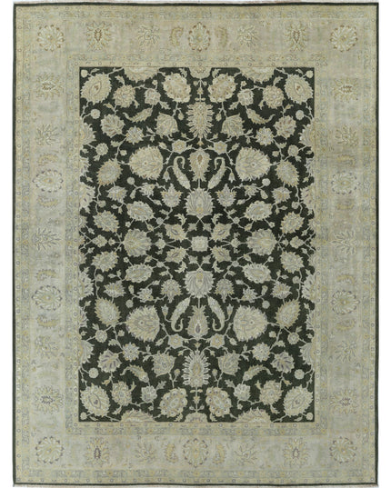 Ziegler 8' 11" X 11' 8" Hand Knotted Wool Rug 8' 11" X 11' 8" (272 X 356) / Green / Wool